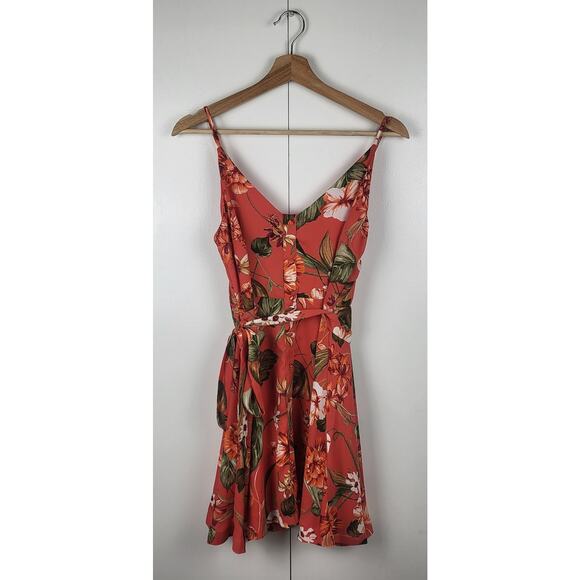 LULUS Floral Ditsy Print Mini Dress Spaghetti Straps Summer Sundress | Small - Picture 2 of 11